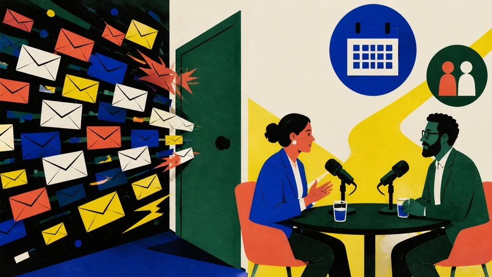 Cold email vs a B2B podcast: which actually books meetings?